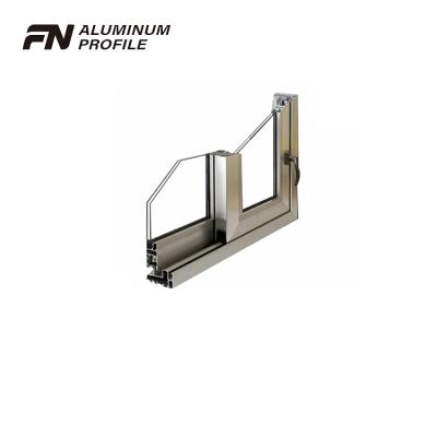 China Sliding Weight Aluminum Window Frame Section Types for sale