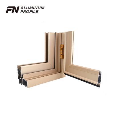 China door & Window Champagne Anodized Doors Windows Standard Aluminum Profile For Window And Door for sale