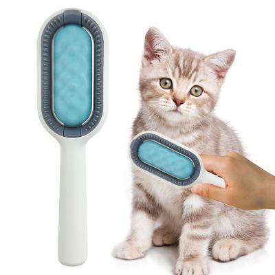 China Stocked Cleaning Dog Cat Hair Grooming Comb Pet Hair Removal Comb Factory Custom Pet Hair Cleaning Brush With Water Remover for sale