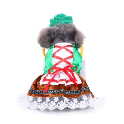 China Wholesale Viable Cat Pet Apparel Dog Dresses Cute Dog Cosplay Dress Halloween Costume Luxury Pet Clothes for sale