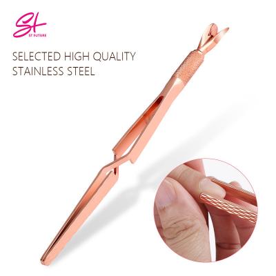 China Manicure St Acrylic UV Gel The Future Shaping Tweezer Nail Art Nail Clip Manicure Tools Shaping Tweezers Multifunction Cross for sale