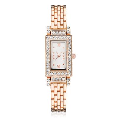 China Diamond Quartz Ladies Wrist Watches Luxury Square Alarm Brand Women's Watch Fashion Simple Women Dress Wristwatches for sale