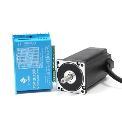 China Totally enclosed stepping servo motor 86 closed circuit servo motor assembly + closed circuit stepping motor drive 