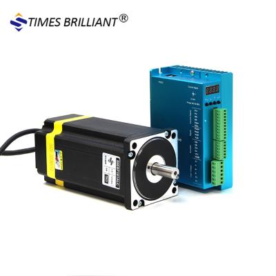 China Industrial CNC Stepper Motor NEMA 34 Motor 12Nm 86EBP181ALC ZDM-2HA865 Closed Loop Stepper Motor and Driver CNC Kit for sale