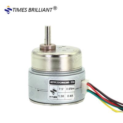 China 30:1 0.4A 42YF22GN030R-TF0 Stepper Motor 0.6NM Gear Step Motor Gear Reducer NEMA 17 Gear Reducer Electric Motor Totally Enclosed for sale