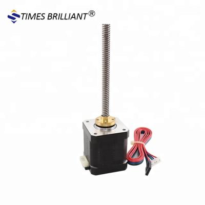 China 3D Printing NEMA 17 0.45Nm T8 Thread Screw 100mm With Nut Linear Lead Screw Stepper Motor for sale