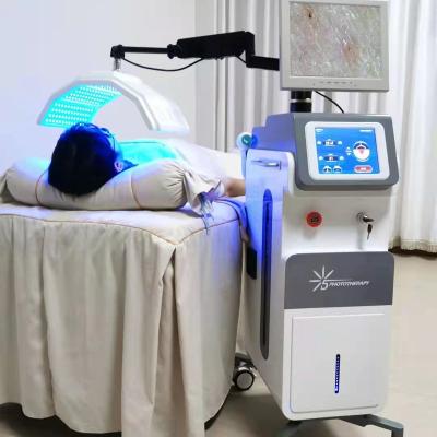 China Skin Tightening New Arrival 2022 7 Colors Pdt Light Therapy Lift RF Bio Ultrasound Facial Skin Analyzer Machine For Facial Lifting for sale