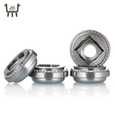 China Rust Stainless Steel 304 AS-M5-1 Self Anti Kink Locking Non Floating Rivet Nut Fastener 1/4 Inch Self Hooking Nut for sale