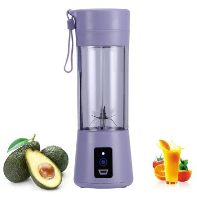 China Portable Type Electric Crush Ice Blender Blender 380ml Mini Portable Rechargeable Juicing Mixing Fruit Juice Cup 150w USB Safety Juicer for sale