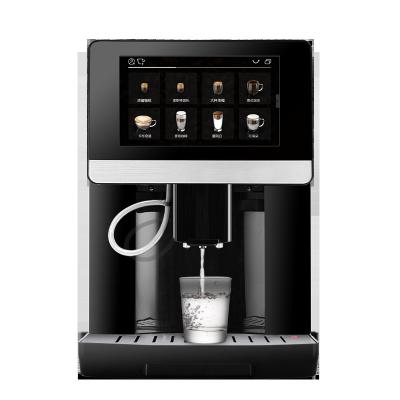 China One Touch Automatic Black Hot Water Milk Steamer Automatic Espresso Machine for Latte and Cappuccino Drinks Commercial Automatic Coffee Maker for sale