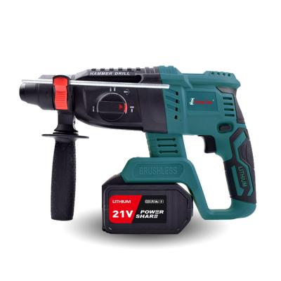 China 3 Function 21V Guang Chen Lithium Electric Hammer Drill Hammer Drill Impact Drill Hammer Machine for sale