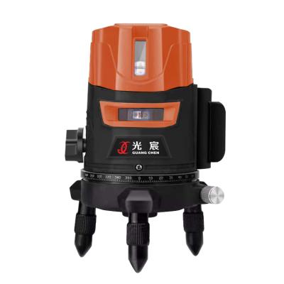 China Automatic Lines Alignment , Guang Chen Green Laser Beam Rotary Leveling&Outdoor Pulse Mode 5 Cross Line 20x16x24 for sale