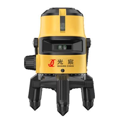 China Guang Chen 2 3 5 Lines Laser Level Green 360 Self Leveling Floor Level Auto Rotary Cross Laser 21*15.5*24.5cm for sale