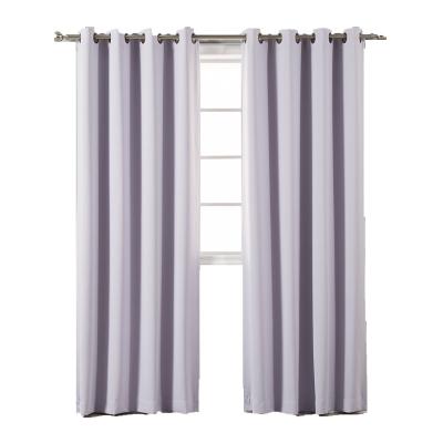 China Wholesale Blackout Room Darkening Blackout Grommet Thermal Insulated Window Curtain For Living Room for sale