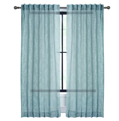 China Factory Wholesale Newest Design Insulated Latest Home Textiles Embroidered Sheer Curtain Window Curtain For Living Room Curtains for sale