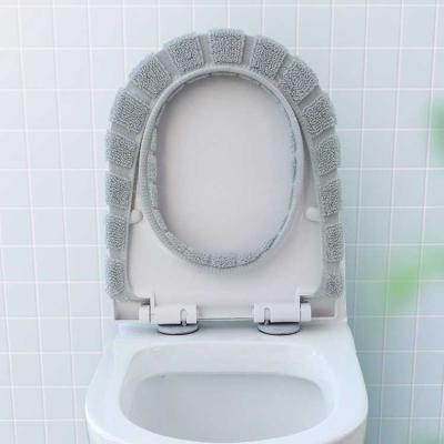 China Viable Warm Thick Seat Cover Knitted Pumpkin With Toilet Pad Toilet Pad Toilet Horse Figures Miniatures for sale