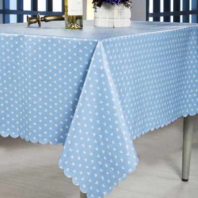 China Custom Printed Petal Table Cloth PVC Roll Eco-friendly Easy Clean Waterproof Table Cloth Waterproof for sale