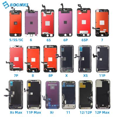 China Replace Defective Screen Amazon Bestseller LCD for iphone 5 6 6s 6plus 7 8plus wholesale screen for iphone X max 11 pantallas de telefono display Xr Xs for sale