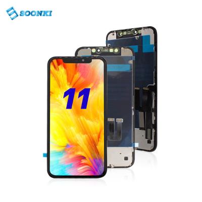 China Cracked lcd screen replace iphone 11 lcd display incell screen best price to replace for lcd touch OLED screen assembly iphone 11 liquids for iphone 11 lcd glass for sale