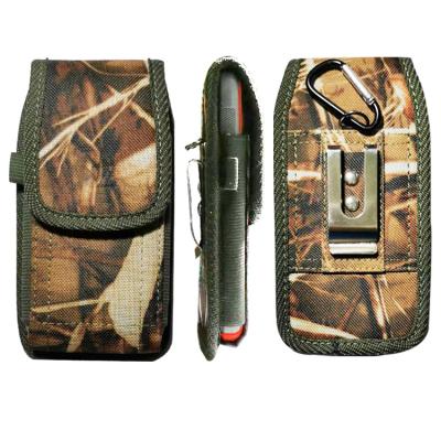 China For iphone 12 Pro Max CAMOUFLAGE Universal Nylon Pouch Case with Holster Belt Clip for iPhone 12 PRO Max for sale