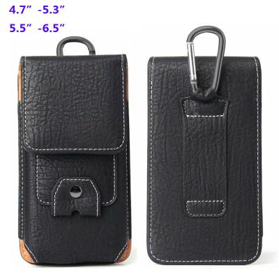 China Wholesale Shockproof Universal Credit Card Slot Waist Cash Pouch Holster Belt Clip Leather Case for iPhone 12 and Samsung in stock for sale