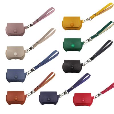 China High Free Sample Protective For Airpods Pro Case 3 In 1 Fashional Leather Case With Strap And Data Line Buggy Bag for sale