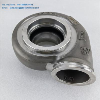 China G30 Reverse Rotation AR 0.83 V-Band 1.4848 Stainless Steel Turbine Housing Back Housing For Performance Turbo Standard for sale