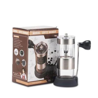 China Ceramic Burr Manual Coffee Grinder Set Portable Handheld Coffee Grinder Tool Bag with Grinder for sale