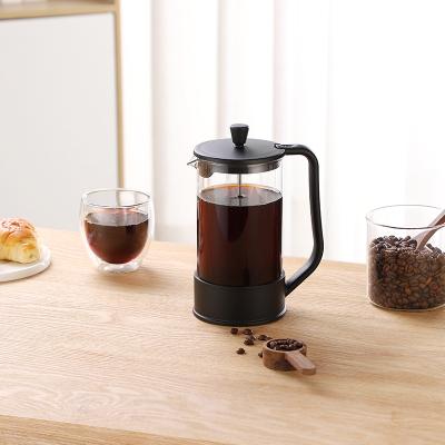 China WITH LID View Plastic French Press Tumbler Coffee Press French Press Pot Travel for sale