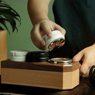 China Durable Electric Coffee Tamper Elasticity Coffee Tamper Wooden Coffee Accessories Coffee Tamper With Handle for sale