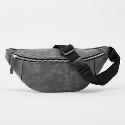 China Custom Water Proof Marble Vegan Leather Mens Hip Purse Belt Pouch Waist Pussy Worthless Bag For Man for sale