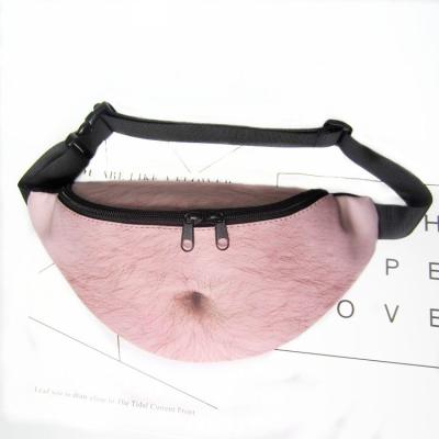 China Wholesale Custom Acceptable Travel Adjustable Sports Belt Fashion Water Proof Logo Canvas Pussy Pack Unisex Waist Bag for sale