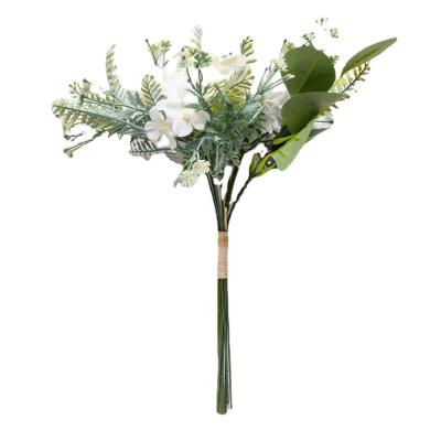 China Exclusively Handcrafted Decorative Bouquets of Mini Bouquet Decoration Wedding Artificial Flower Bouquet for Wedding Decor for sale