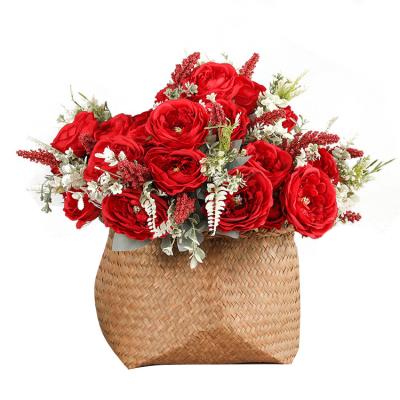 China Exclusively Handcrafted Artificial Flowers for Decoration Rose Artificial Flower Wholesale Artificial Flower for sale