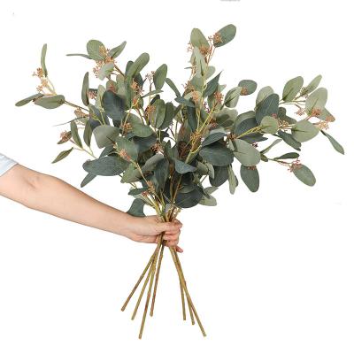 China Exclusively Handcrafted Wholesale Artificial Flower Plant Eucalyptus Artificial Flower Trees for sale