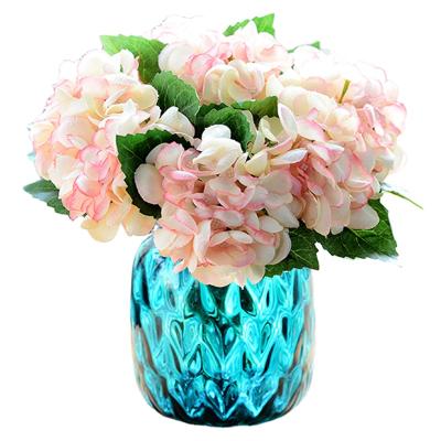 China Exclusively Handcrafted Artificial Flower Bouquet Decoration Hydrangea Artificial Flower for sale