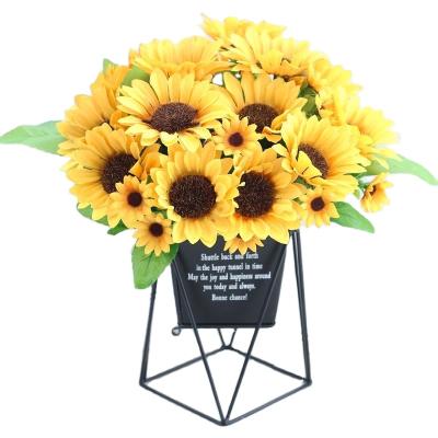 China Exclusively Handcrafted Wholesale Artificial Flower Artificial Flower For Home Decor Artificial Flowers Sunflowers for sale