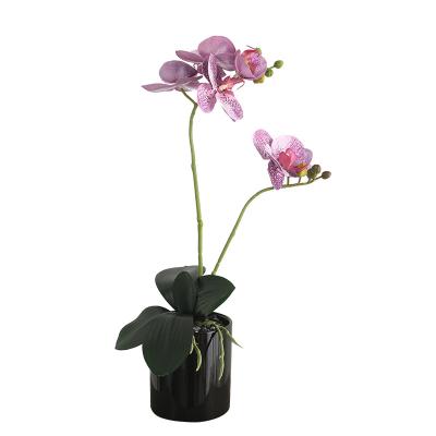 China Exclusively Handcrafted Popular Artificial Flower Bouquet Artificial Flower Decoration Orchid for sale