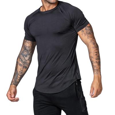 China New Anti-wrinkle Goods Short Sleeve Plain Custom Mens Polyester Mens T-shirt T-Shirts For Sale for sale