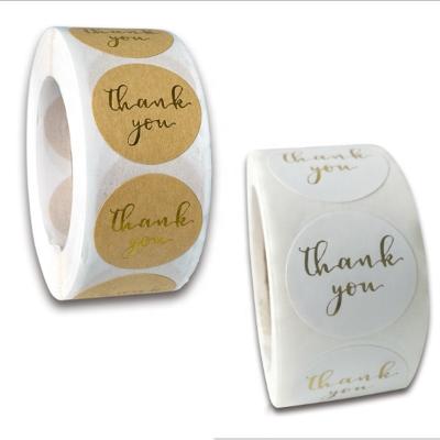 China 500pcs/roll Waterproof Thank You Hot Stamping You Have Great Taste Gift Wrapping Planner Label Decorative Stickers for sale