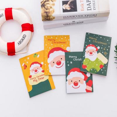 China Hardcover Happiness Atmosphere New Year Santa Christmas Snowman Plush Desktop Comics Portable Notebook for sale