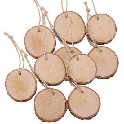 China art & Collectable Round Tree Stump Shape Tags Wedding Party Message Folder Card Photo Holder Wooden School Office Supplies for sale