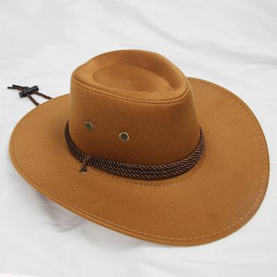 China Custom COMMON Cowboy Men&'s Disco Ball Disco Ball Logo Embroidery Cowboy Hats S Rope Cowboy Hats For Men for sale