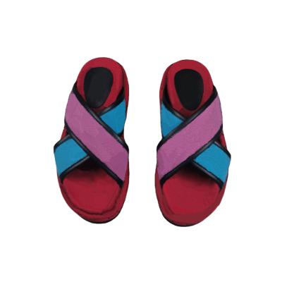 China Famous Brand Letter G Platform Slippers Indoor Home Outdoor Luxury Canvas Beach Material 2021 Women Man Sandals for sale