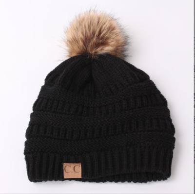 China Autumn And Winter Casual European And American Label Knit Hat for sale