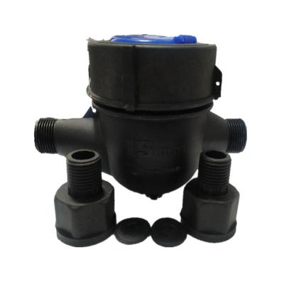 China Cheap Wholesale Nylon Black Or Plastic Blue Nylon Cold And Hot Class B Water Meter for sale