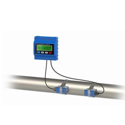 China Portable Stainless Steel Ultrasonic Flow Meter Price Flow Meter With Signal Cable for sale