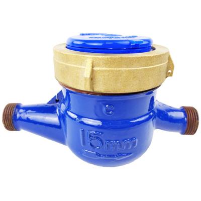 China High performance 1 inch cold jet water meter multi pulse single rorary type jet water meter outlet for sale