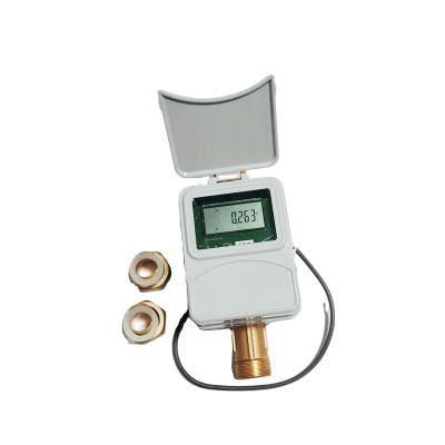 China IC Liquid Board Ultrasonic Gauge Water Meter With System Valve Prepaid Brass Material Class 2 for sale