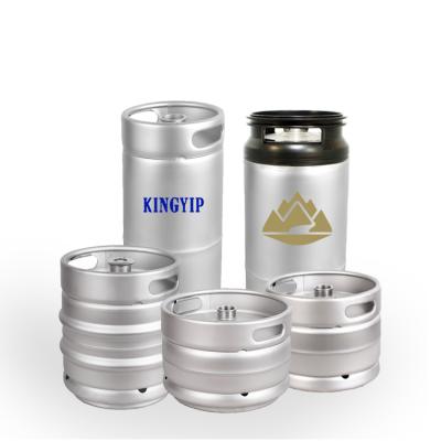 China Beer Keg Food Grade Stainless Steel Beer Barrel US Euro Din Standard 20l Slim Beer Keg for sale